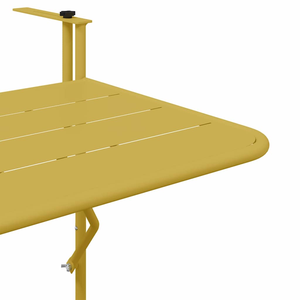 Hanging Balcony Table Gold 60 x 39 x 65 cm Steel